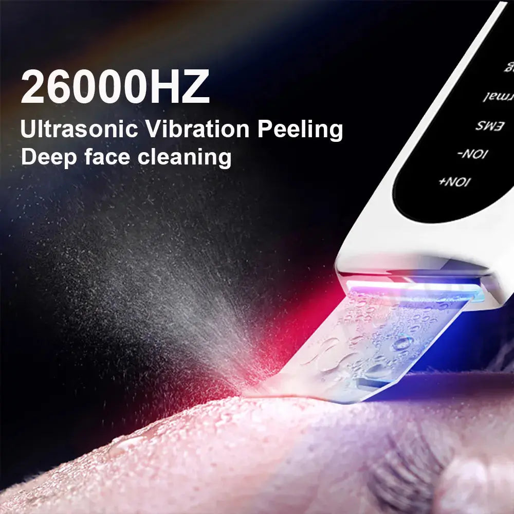 Ultrasonic Skin Scrubber: Peeling, Blackhead Remover & Tiefenreinigung - Raffiniertedinge Ultrasonic Skin Scrubber: Peeling, Blackhead Remover & Tiefenreinigung - Raffiniertedinge